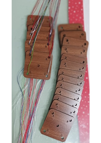 Çarpana & Dokuma Kartı Mdf Kırılmaz Eskimez Yırtılmaz 7*7cm fırsatları