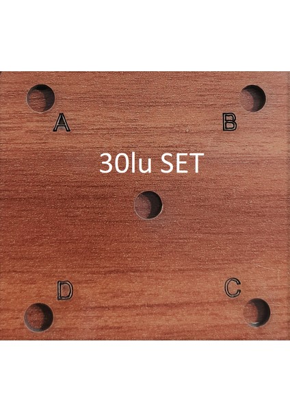 Çarpana & Dokuma Kartı Mdf Kırılmaz Eskimez Yırtılmaz 7*7cm