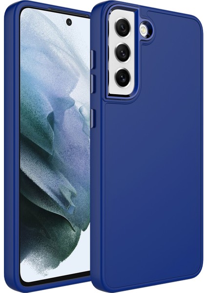Samsung Galaxy S21 Fe Kılıf Metal Kamera Koruma Çerçeveli Mat Luna Silikon