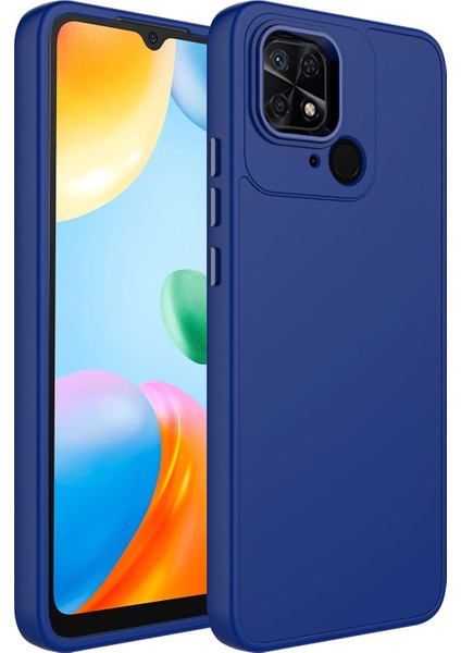 Xiaomi Redmi 10C Kılıf Metal Kamera Koruma Çerçeveli Mat Luna Silikon