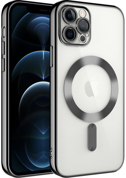Apple Iphone 12 Pro Max Kılıf Kamera Korumalı Laser Magsafeli Demre Silikon