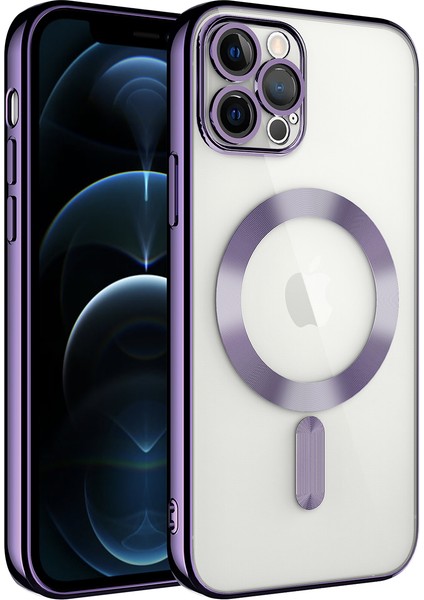 Apple Iphone 12 Pro Kılıf Kamera Korumalı Laser Magsafeli Demre Silikon