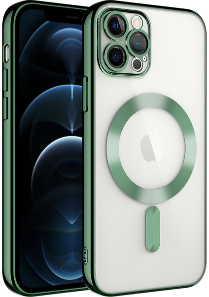 Apple Iphone 12 Pro Max Kılıf Kamera Korumalı Laser Magsafeli Demre Silikon