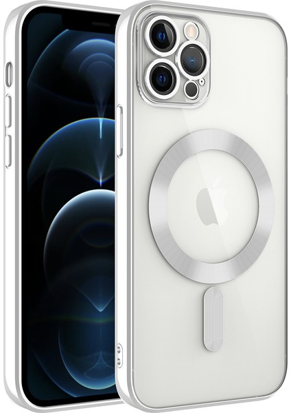 Apple Iphone 12 Pro Max Kılıf Kamera Korumalı Laser Magsafeli Demre Silikon