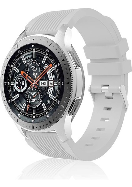 Samsung Gear S3 Frontier-Classic Uyumlu Tokalı Silikon Kordon