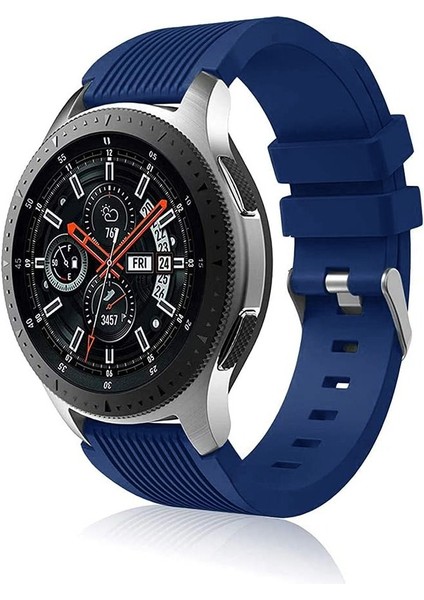 Samsung Gear S3 Frontier-Classic Uyumlu Tokalı Silikon Kordon