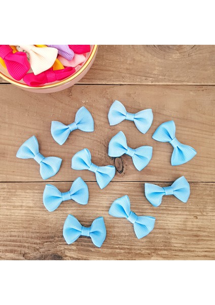 Açık mavi grogren fiyonk, 4 cm 3 adet