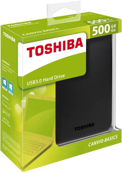 HDTB405EK3AA Canvio Basics 500 GB 2.5" USB 3.0 Taşınabilir Disk