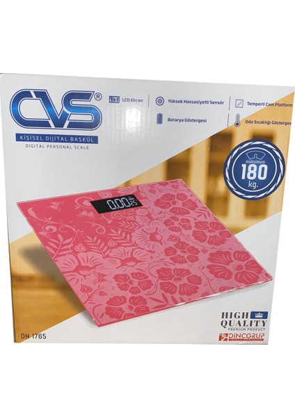 Cvs DN-1765 Kişisel Dijital Baskül - Pembe-53