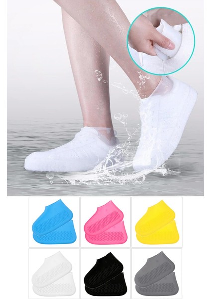 Silikon Yağmur Koruyucu Ayakkabı Kılıfı Kaymaz Su Kir Geçirmez modelleri