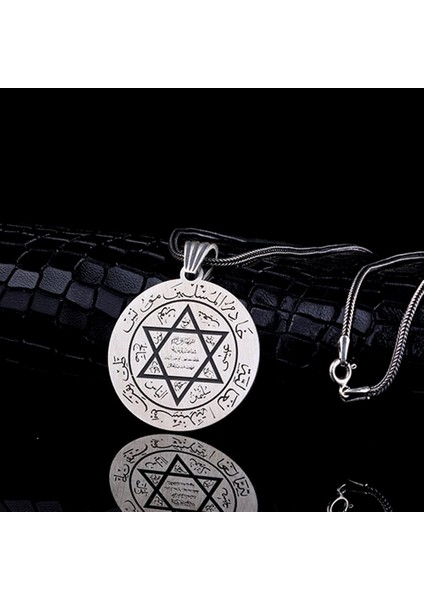 Hz Süleyman Mührü Model Madalyon Gümüş Kolye modelleri