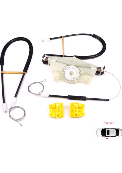 VW Golf MK4 1J1 1997-2006 2/3 Kapı HB Coupe 1J3837461 İçin Elektrikli Sol Kapı Cam Kriko Tamir Seti