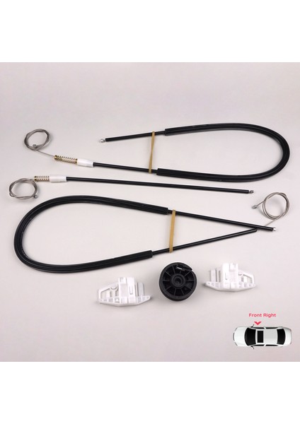 Renault Megane MK2 2002-2009 3-Kapı HB Coupe 8200325137 İçin Elektrikli Sağ Cam Kriko Tamir Seti