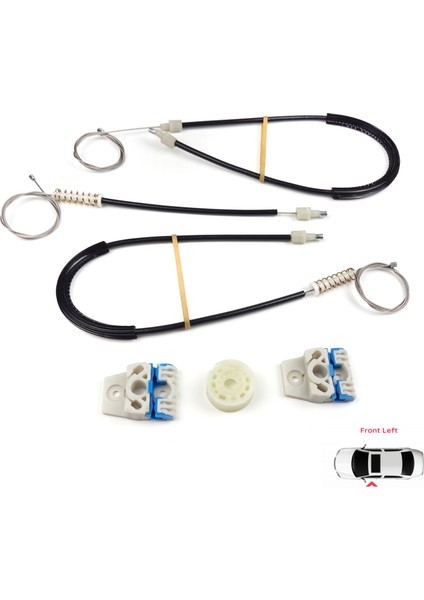 VW Jetta Golf MK5 A5 1K R32 GTI Plus 5M1 1K4837461 İçin Ön Sol Kapı Cam Kriko Tamir Seti