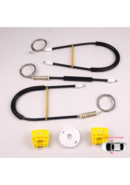 VW Golf MK4 Jetta Bora A4 1J 4/5 Kapı 1JM898461 1JM898462 İçin Ön Sol veya Sağ Cam Kriko Tamir Seti