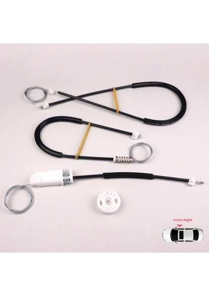 VW New Beetle Cabriolet Convertible 2003-2010 1Y0837462 İçin Elektrikli Ön Sağ Cam Kriko Tamir Seti