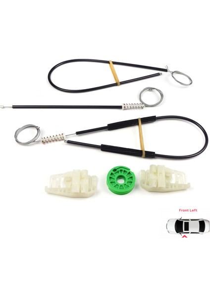 BMW 3 Serisi E46 Compact 2001-2005 2/3 Kapı 51338251351 İçin Elektrikli Sol Cam Kriko Tamir Seti