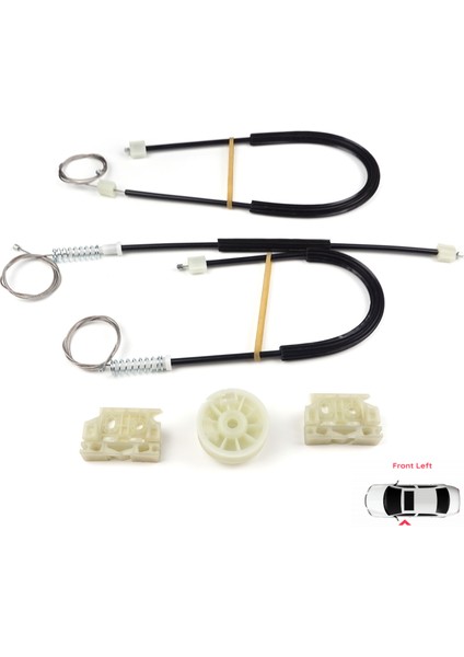 Citroen DS3 Crossback SA SB 2009-On 3-Kapı HB Convertible 9221FX İçin Sol Kapı Cam Kriko Tamir Seti