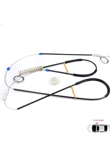 Mini Cooper MK1 R50 R52 R53 2001-2008 HB Convertible 51337039452 İçin Sağ Kapı Cam Kriko Seti