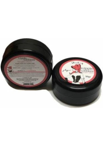Nipple Nibblers Tingle Balm 50ML Çilekli Göğüs Bakım Kremi 3 Adet Genital Bakım Kremi 120 M