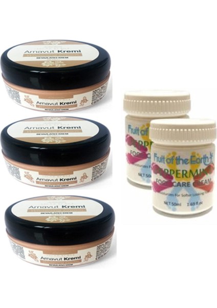 Three Brand 50ML Arnavutaklıkkremi 3AD+FOOT Carecream 50ML Ayak Bakımkremi Naneferahlığıvek
