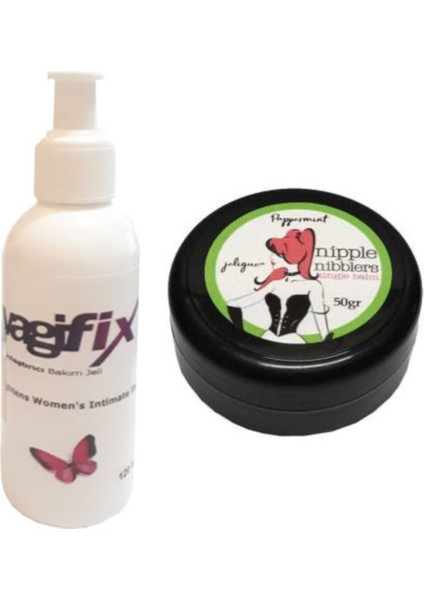 Nipple Nibblers Tingle Balm 50 ml Naneli Göğüs Bakım Kremi + Genital Bakım Kremi 120 ml