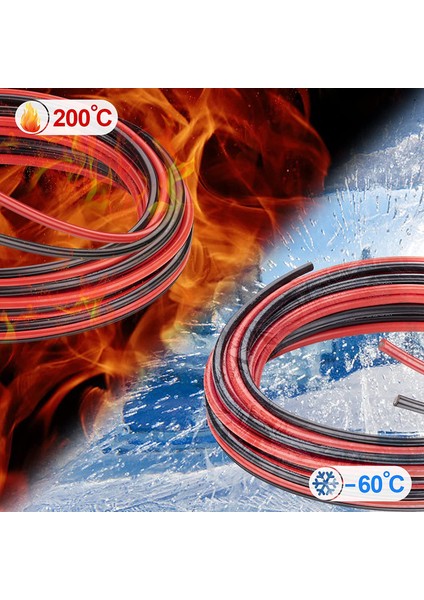 Solar Kablo 4 Mm2 Kırmızı-Siyah 5+5 Toplam 10 Metre