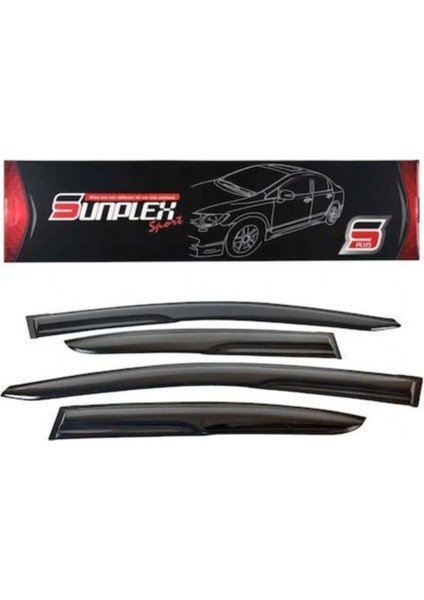 Sunplex Vw Polo 2006-2009 4 Lü Set Cam Rüzgarlığı Ön ve Arka