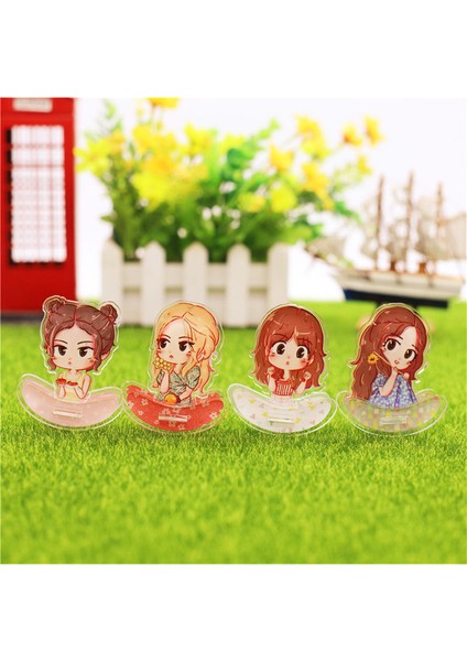 Kpop Blackpink Temalı Akrilik Masaüstü Dekorasyonu 4 Adet (Yurt Dışından)