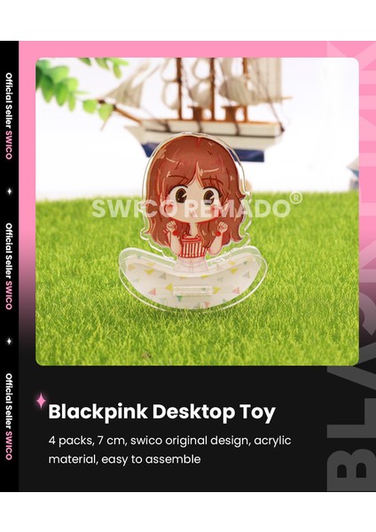 Kpop Blackpink Temalı Akrilik Masaüstü Dekorasyonu 4 Adet (Yurt Dışından) modelleri