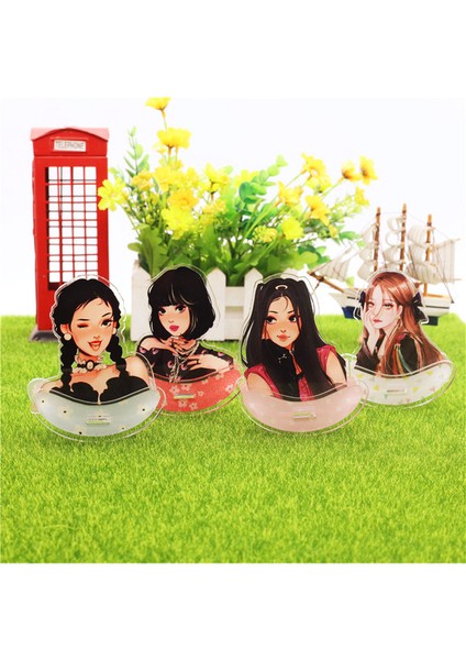 Kpop Blackpink Temalı Akrilik Masaüstü Dekorasyonu 4 Adet (Yurt Dışından)
