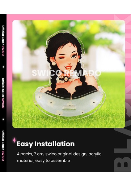 Kpop Blackpink Temalı Akrilik Masaüstü Dekorasyonu 4 Adet (Yurt Dışından) fırsatları