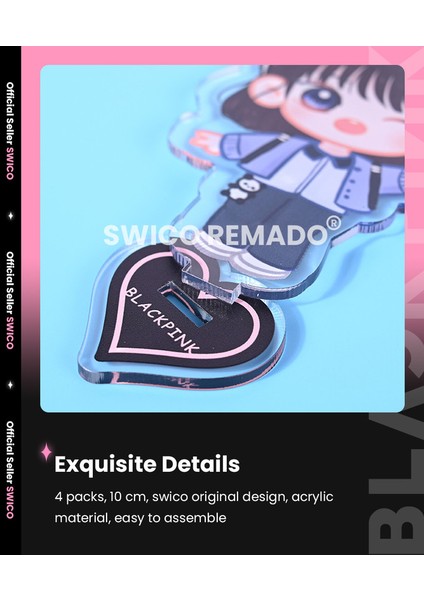 Kpop Blackpink Temalı Akrilik Masaüstü Dekorasyonu 4 Adet (Yurt Dışından) fırsatları