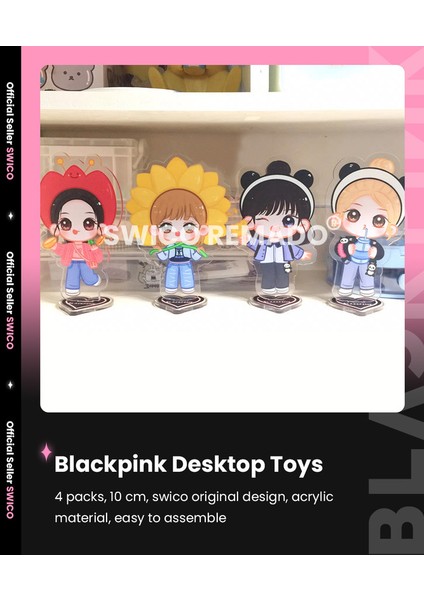 Kpop Blackpink Temalı Akrilik Masaüstü Dekorasyonu 4 Adet (Yurt Dışından) indirimleri