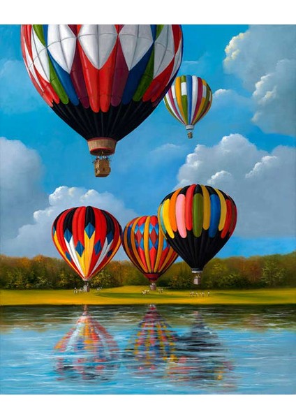 Hayallere Yolculuk Çerçeveli 60X75 Sayılarla Boyama Hobi Seti