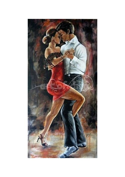 O Zaman Dans Çerçeveli 60X75 Sayılarla Boyama Hobi Seti