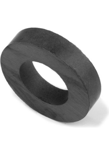 Mıknatıs 3 Adet Yuvarlak Halka Siyah 80 x 40 x 15 mm