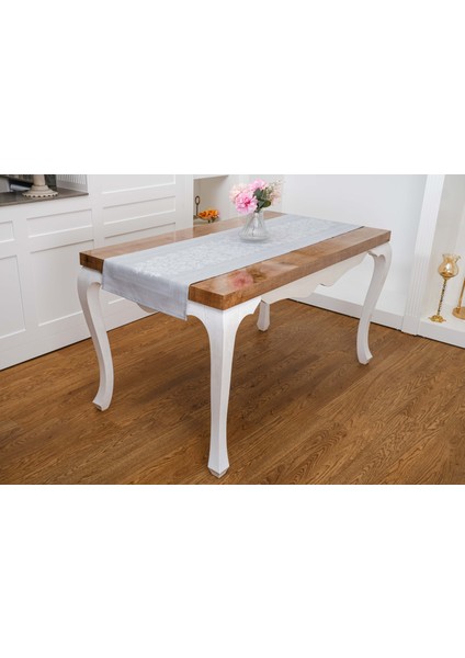 Lola Jakar Polyester Kumaş Gri Runner 45X150 cm - 1413