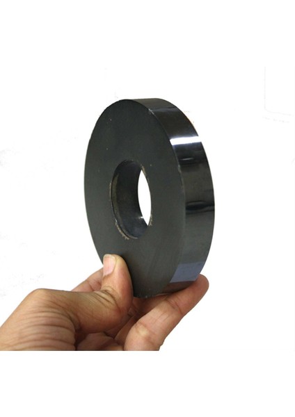Mıknatıs, 2 Adet 80MM x D40MM x 15MM Güçlü Ferrit Kömür Seramik Halka Mıknatıs