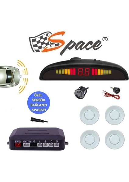 Park Sensörü Türkçe Sesli 22MM Beyaz / GUPR19-B