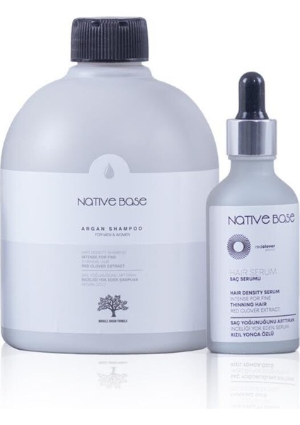 Nativebase Saç Yoğunlaştırıcı Şampuan+Serum Ikili Set