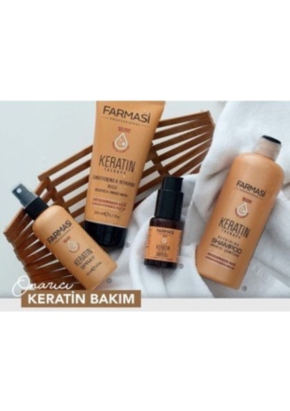 Keratin 4'Lü Bakım Seti Şampuan+Sprey+Maske+Serum