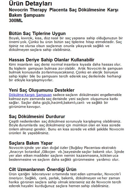 Placenta Saç Bakım Şampuan Seti 3 Lü Paket fırsatları