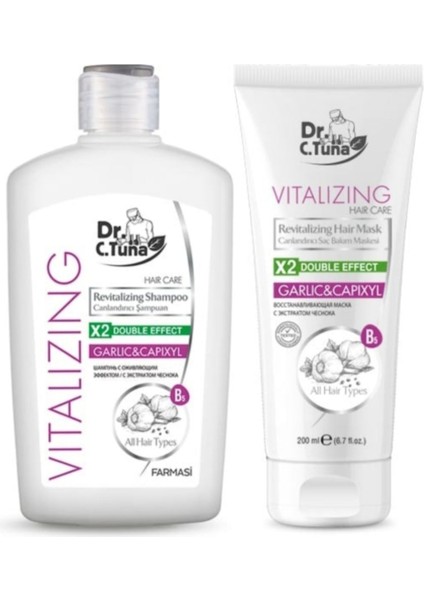 Dr.C.Tuna Sarımsaklı Şampuan 500 Ml +Bakım Maskesi 200 Ml