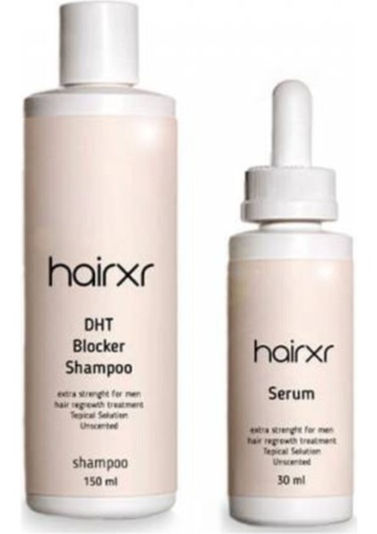 Marka Hologramlı Hairxr Saç Bakım Seti 150ml Şampuan 30ml Saç Serumu