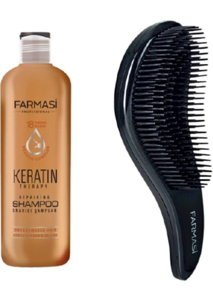Keratin Therapy Onarıcı Şampuan & Kolay Tarama Sağlayan Saç Fırçası fiyatları