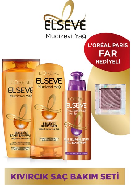 Mucizevi Yağ Bakım Şampuanı 450 Ml & Bakım Kremi 360 Ml & Bukle Belirginleştirici Saç Bakım