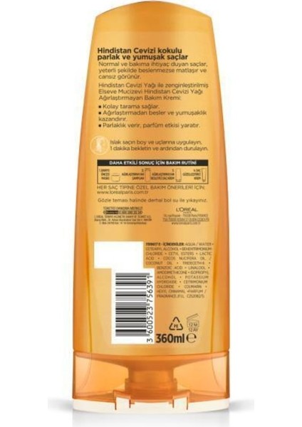 Mucizevi Hindistan Cevizi Yağı Ağırlaştırmayan Besleyici Sh 450ml & Saç Bakım Kremi 360 Ml & indirimleri