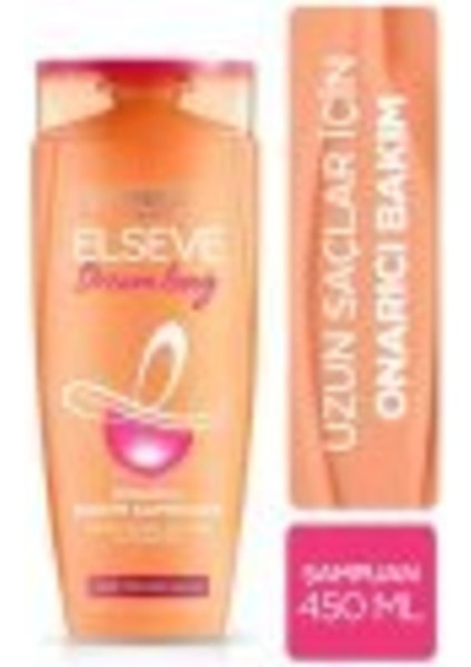 L'oréal Paris Dream Long Onarıcı Bakım Şampuanı 450 Ml 3 Adet Elseve Dream Long 450