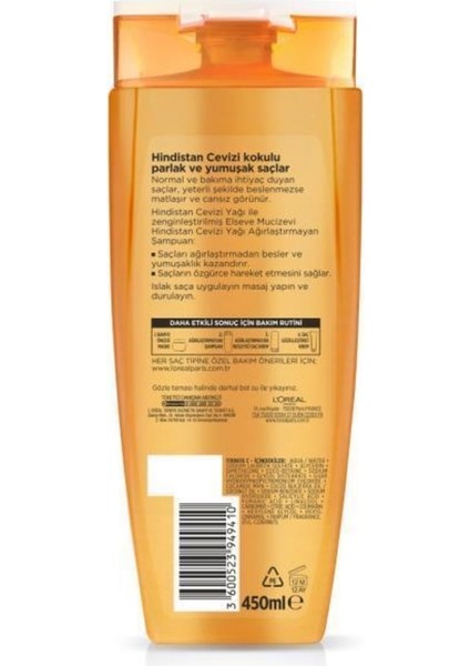 Mucizevi Hind. Cevizi Yağı Ağırlaştırmayan Besleyici Sh 450ml 3'Lü Set modelleri